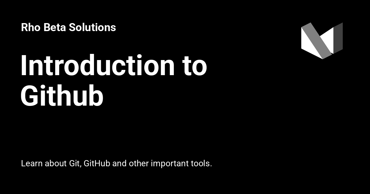 Introduction to GitHub